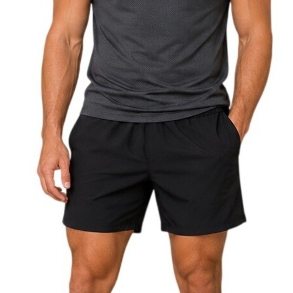 Lululemon Black Pace Breaker Athletic Running Training Shorts Men's Medium